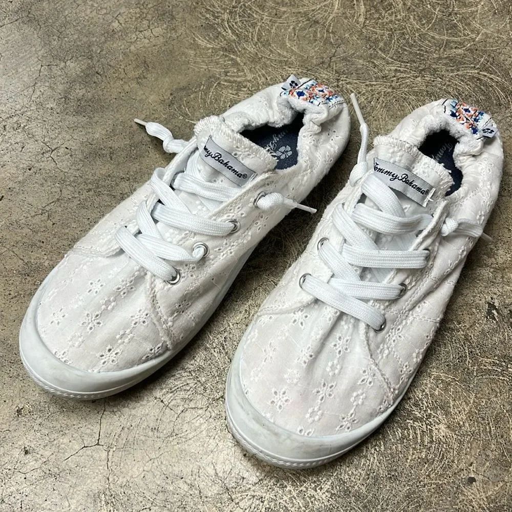 * Tommy Bahama sneakers white eyelet